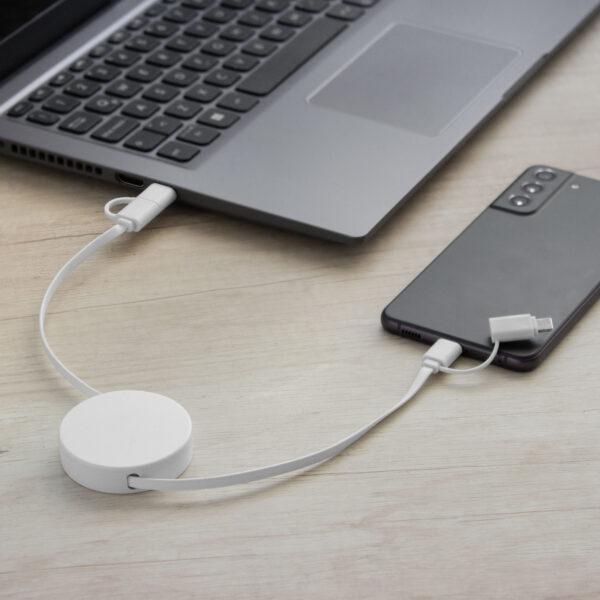 alt_promocional_publicitario_cable_cargador_retractil_EC774_blanco_contexto Cable retráctil de carga FASTER