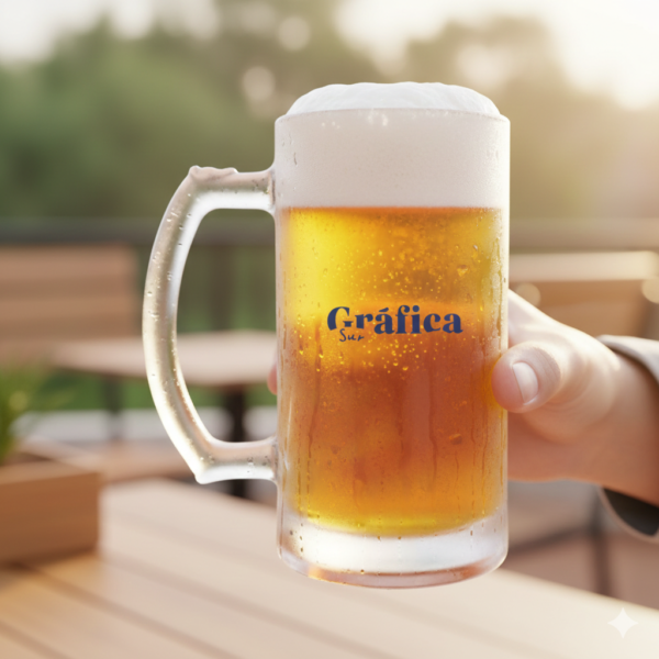 Chopp de Vidrio Esmerilado